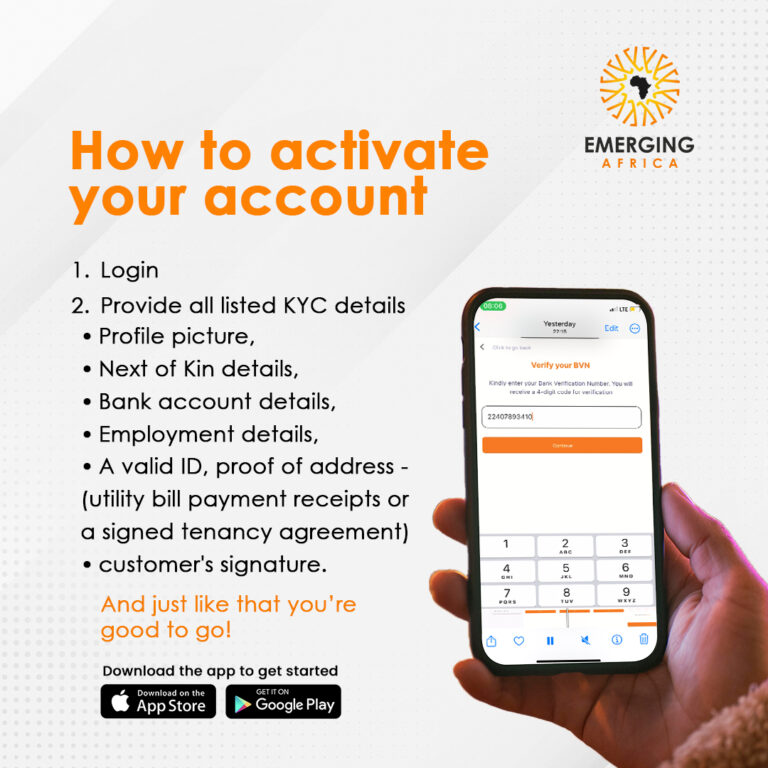 How to activate your account (1)